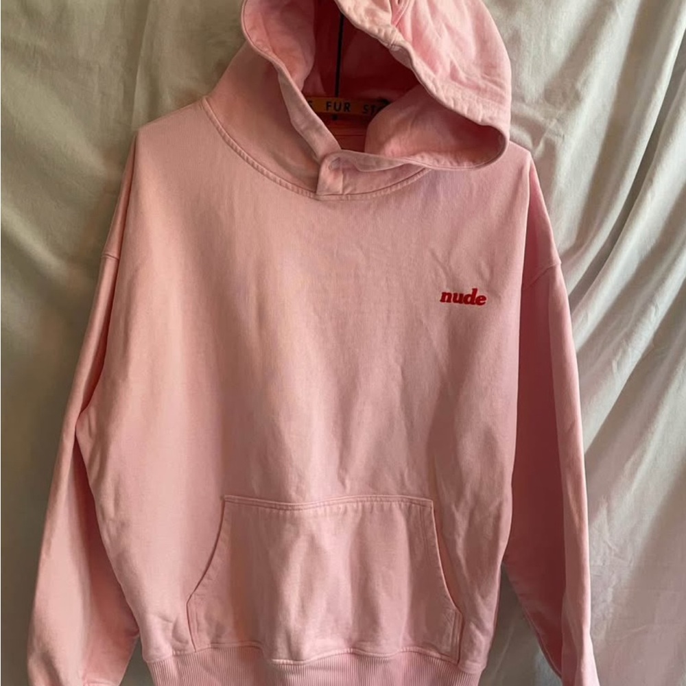 Nude Pink Hoodie Sweatshirt Pretty Girls Like Trap Music